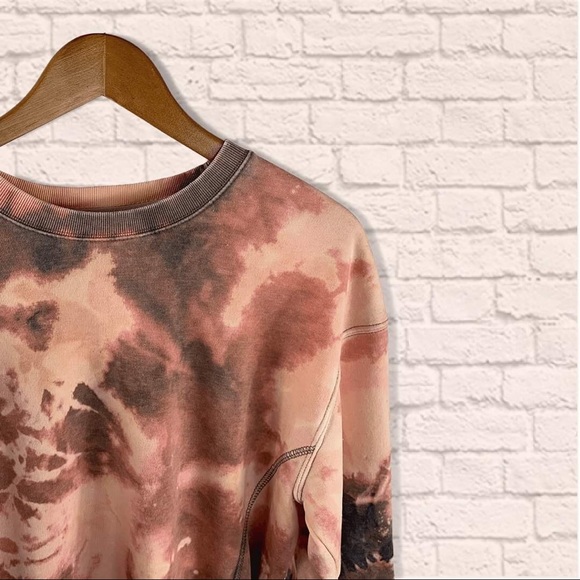 BRAND NEW! GOOD DAY BLEACHED TIE-DYE SWEATSHIRT - Picture 3 of 3